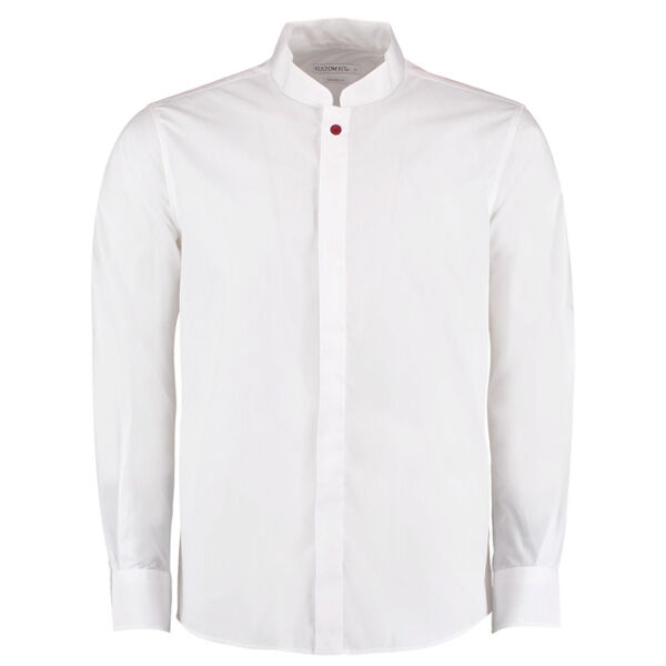 X_O Gents Mandarin Collar Long Sleeve Shirt Thumbnail