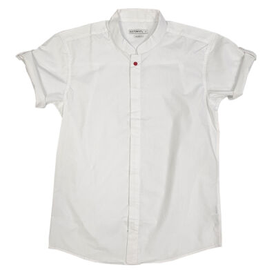 O_X Gents Short Sleeve Mandarin Collar Shirt Thumbnail