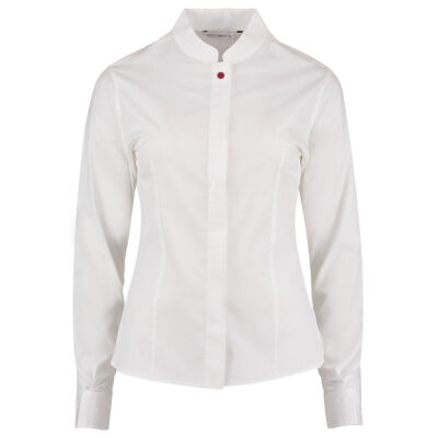 X_O Ladies Long Sleeve Madarin Collar Blouse Thumbnail